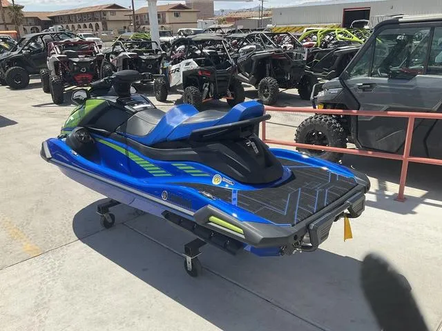 Slide: The Image of 2024 Yamaha Waverunner VX® Limited HO in a showroom with other vehicles. - 4