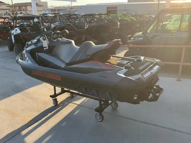 Slide: The Image of 2024 Sea-Doo Waverunner GTR™-X 300 Ibr on display in a showroom. - 4