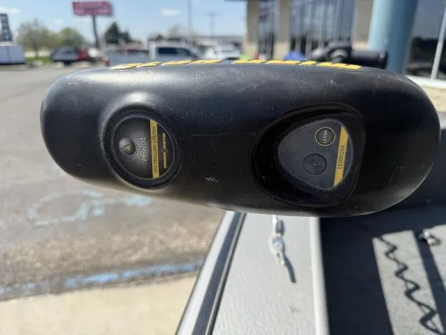 Slide: The Image of Close-up of a Minn Kota trolling motor control on a 2012 Lund 1750 Tyee boat. - 22