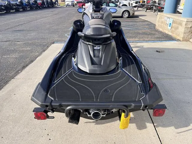 Slide: The Image of 2025 Yamaha Waverunner GP SVHO™ with Audio, rear view, parked on concrete. - 23