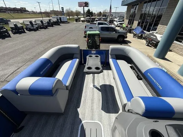 Slide: The Image of Bennington 22 SSB Swingback Tri-Toon Pontoon 2025 - 30