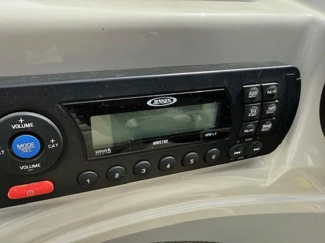 Slide: The Image of Jensen WM5190 stereo system on 2012 Lowe SS250 boat dashboard. - 12