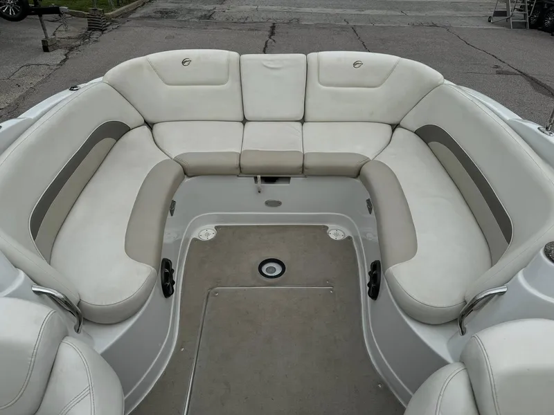 Slide: The Image of 2008 Crownline Bowrider 240 LS interior with spacious seating and elegant design. - 13