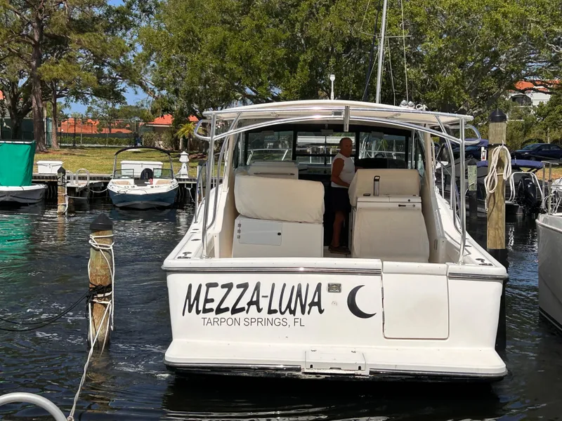 Slide: The Image of 1998 Tiara Yachts 3500 Open named Mezza-Luna docked in Tarpon Springs, FL. - 3