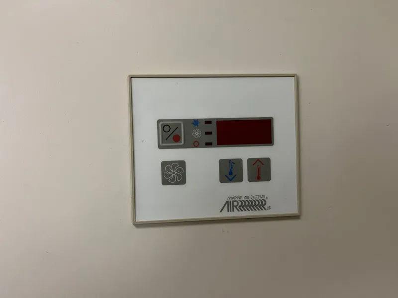 Slide: The Image of Control panel with buttons and display on a wall, Formula 31 PC, 2000 model. - 21