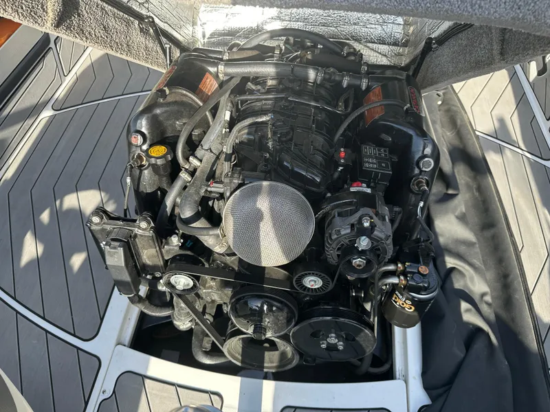 Slide: The Image of 2017 Malibu Response TXi engine compartment with detailed components and wiring. - 16