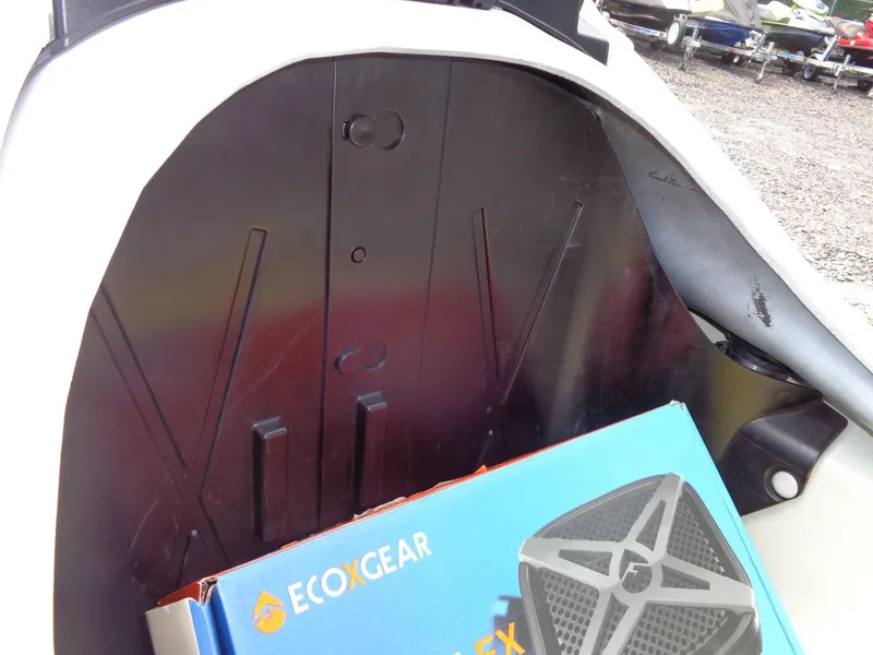 Slide: The Image of Storage compartment of a 2019 Yamaha FX Cruiser HO with EcoXGear speaker box. - 28