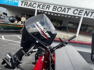 Slide: The Image of 2025 Tracker Super Guide V-16 T boat with Mercury engine at Tracker Boat Center. - 9
