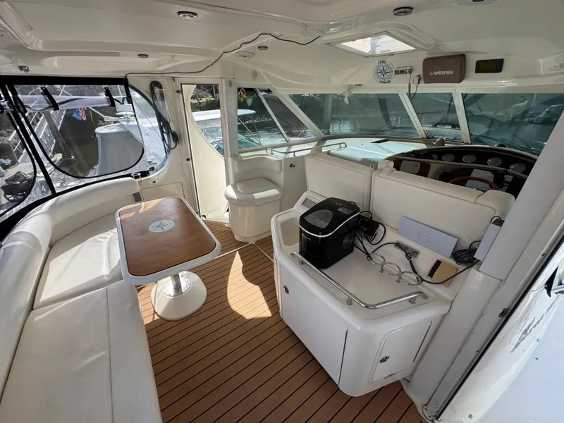 Slide: The Image of 12 2004 Sea Ray 390 Aft Deck Wet Bar - 13