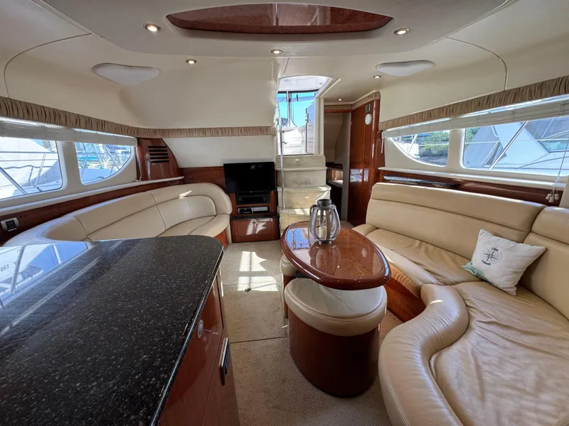 Slide: The Image of 16 2004 Sea Ray 390 Salon Looking Aft - 17