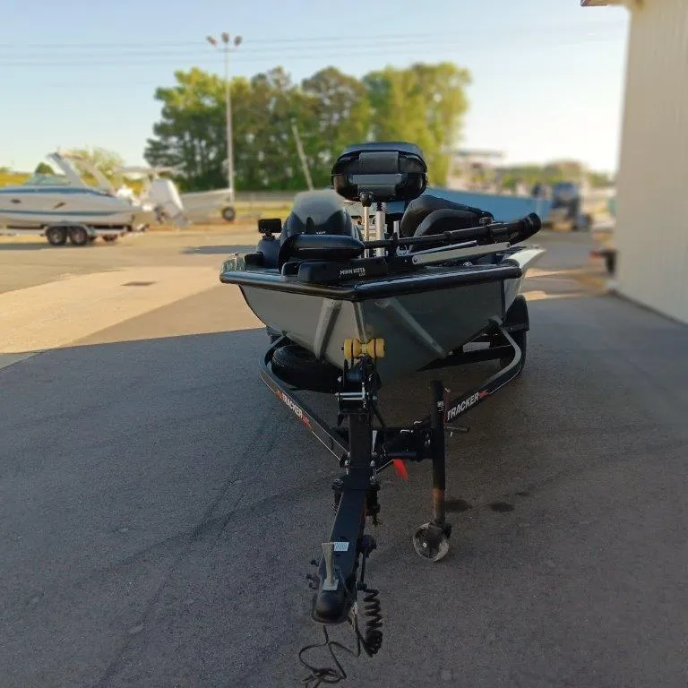 Slide: The Image of 2022 Tracker Pro Team 175 TXW boat on trailer in outdoor setting. - 3