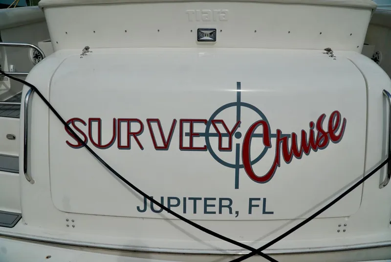 Slide: The Image of 1998 Tiara Yachts 4000 Express, "Survey Cruise," docked in Jupiter, FL. - 22