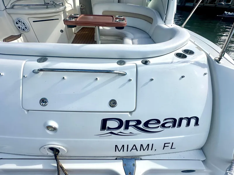 Slide: The Image of Sea Ray 420 Sundancer 2008 boat named "Dream" docked in Miami, FL. - 51