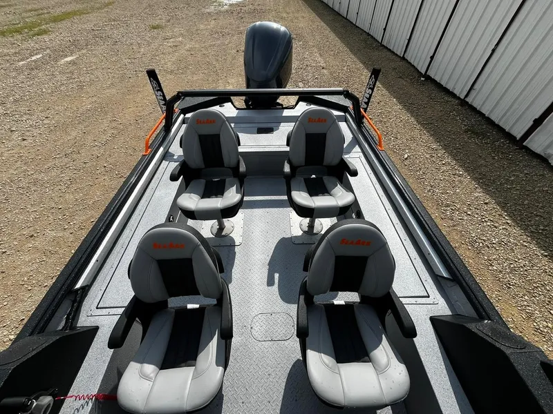 Slide: The Image of 2025 SeaArk ProCat 240 boat interior with four seats, outdoor setting. - 12