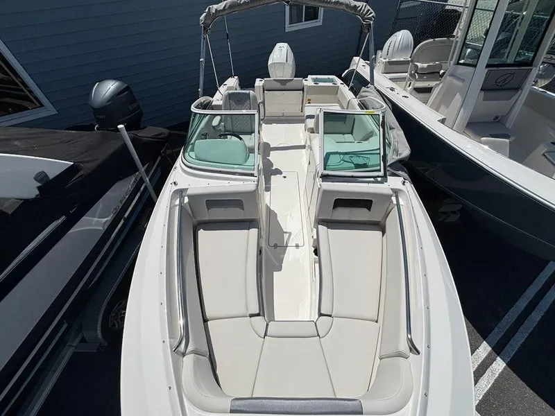 Slide: The Image of 2026 Sailfish 236 DC boat with spacious seating and modern design. - 4