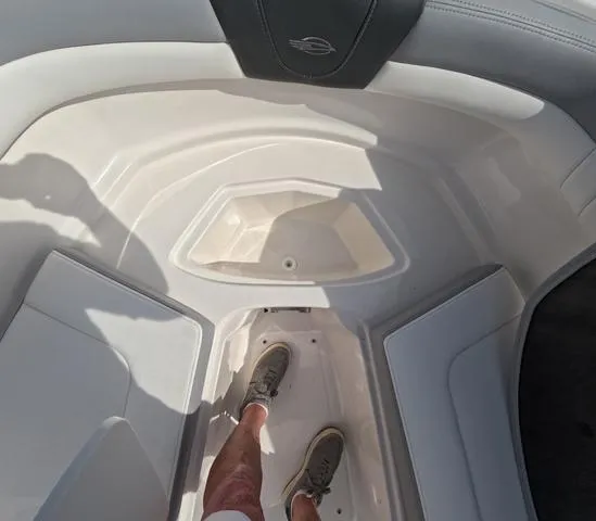 Slide: The Image of 2022 Chaparral 23 SSi OB boat interior, great condition, spacious seating area. - 28