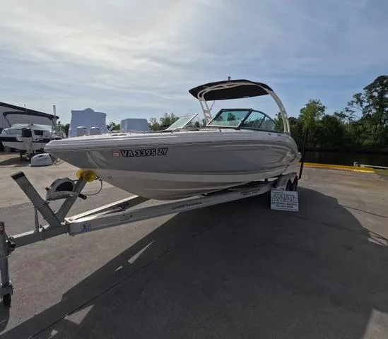 Slide: The Image of 2022 Chaparral 23 SSi OB boat on trailer, great condition, sunny day. - 4