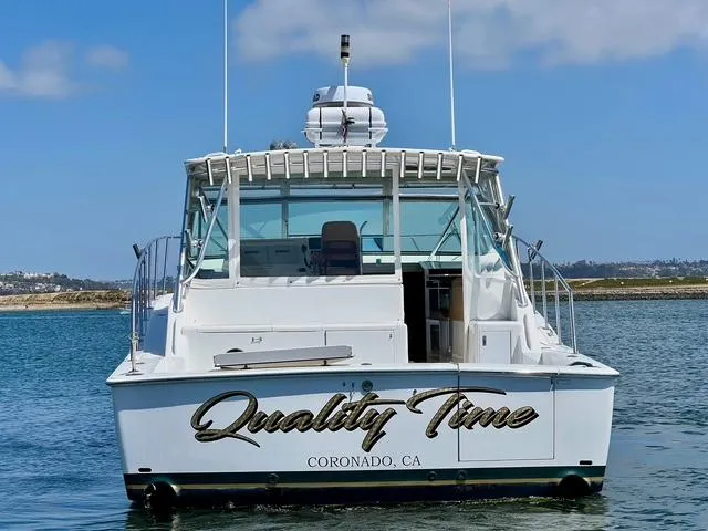 Slide: The Image of 1998 Viking 43 Open boat named "Quality Time" in Coronado, CA waters. - 4