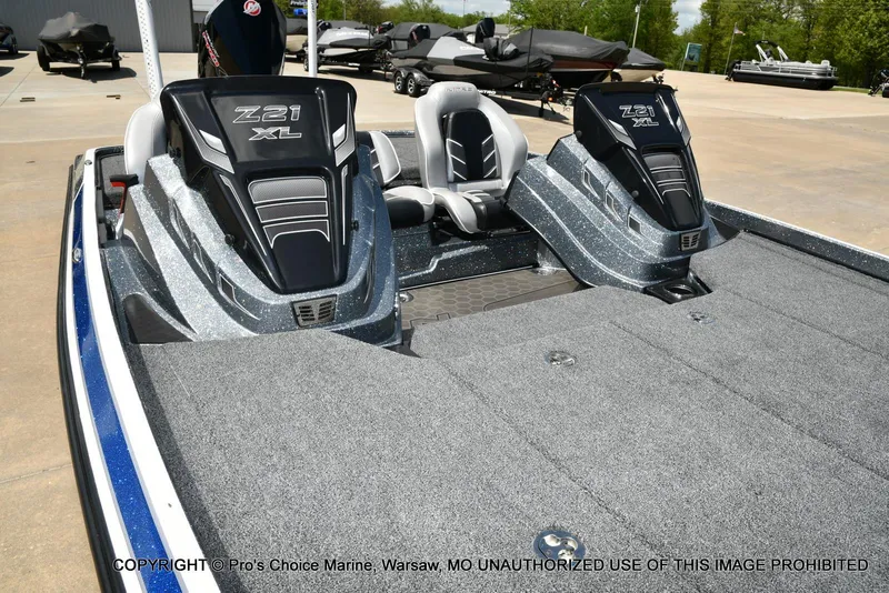 Slide: The Image of 2024 Nitro Z21 XL Pro boat with sleek design and spacious deck. - 36