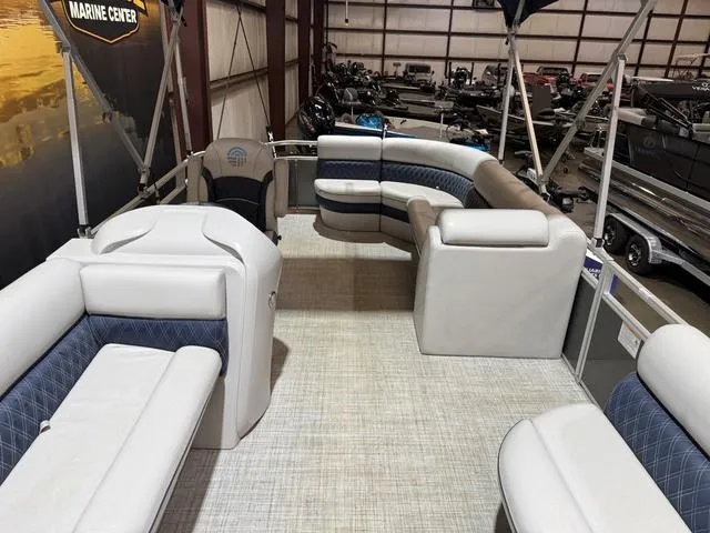 Slide: The Image of 2023 Nepallo Pontoons 18TL with Suzuki 60, featuring spacious seating and modern design. - 6