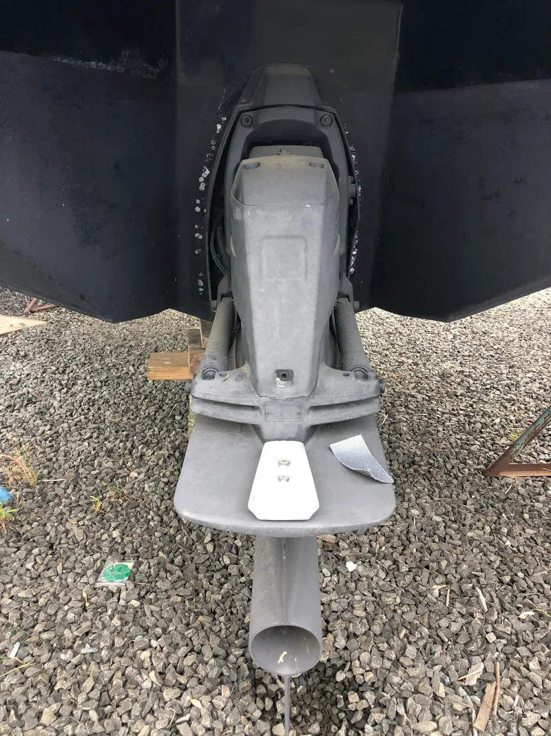 Slide: The Image of 2017 Chaparral 246 SSi boat stern drive on gravel surface. - 20