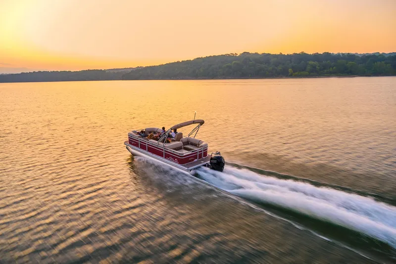 Slide: The Image of Sun Tracker Party Barge 22 RF DLX 2025 - 70