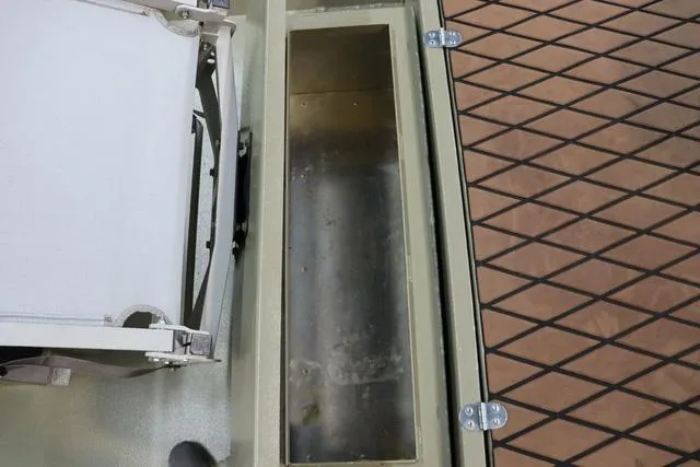 Slide: The Image of 2023 XTREME BOATS Brute 1754 CC interior storage compartment and seating detail. - 15