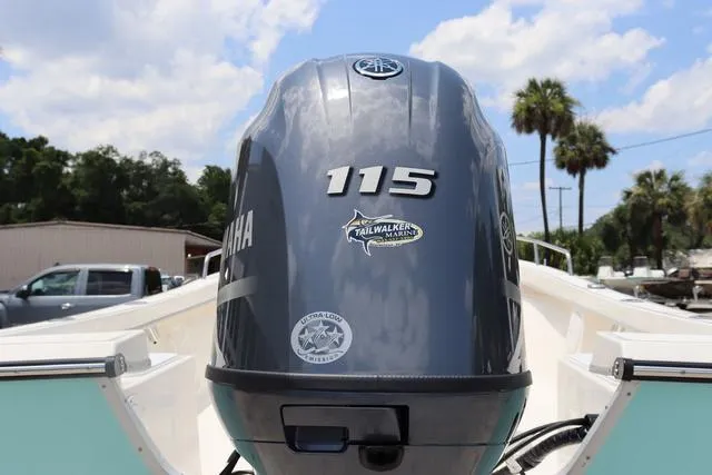 Slide: The Image of 2023 May-Craft 1900 CC boat with Yamaha 115 outboard motor, sunny day, palm trees. - 8
