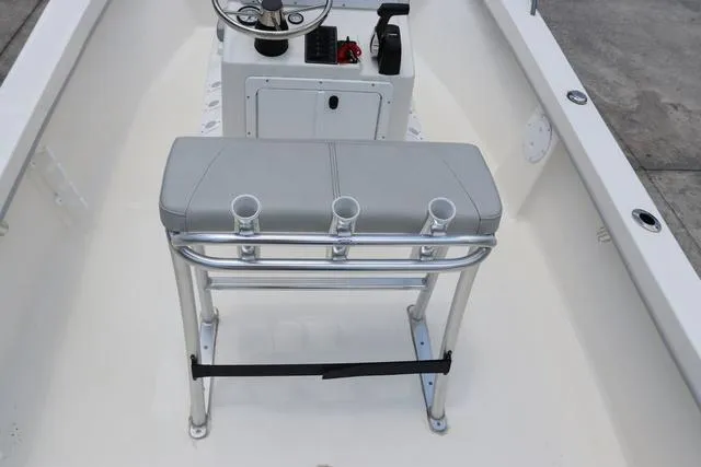 Slide: The Image of 2023 May-Craft 1900 CC boat interior with console and seating. - 20