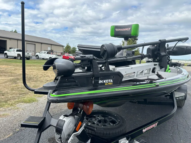 Slide: The Image of 2021 Phoenix 920 Elite boat with Minn Kota Ultrex motor on trailer. - 3