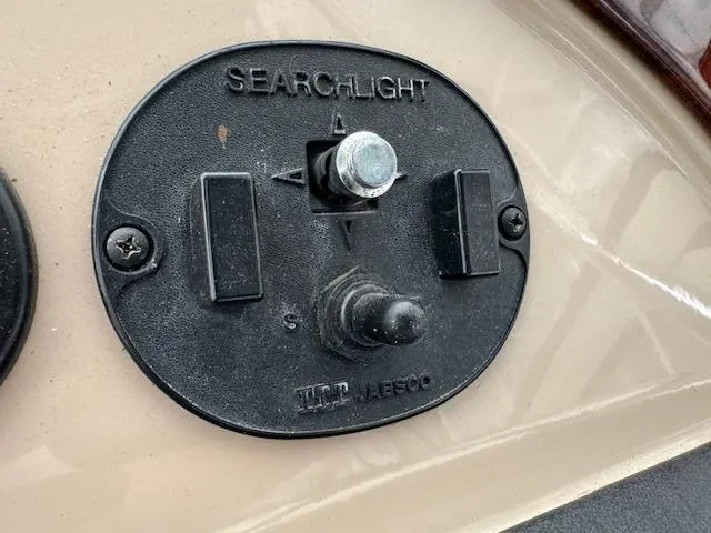 Slide: The Image of Control panel for searchlight on 2006 Carver 36 Motor Yacht. - 16