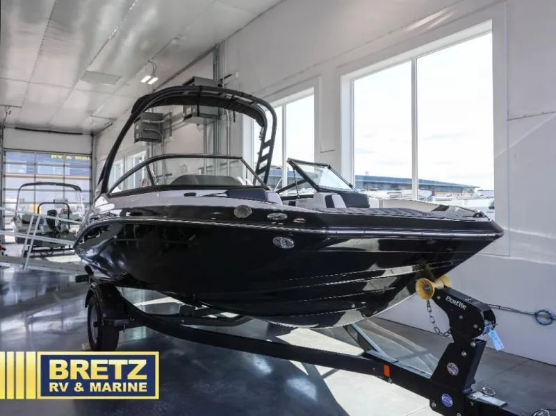 Slide: The Image of 2024 Model S boat in showroom at Bretz RV & Marine. - 4