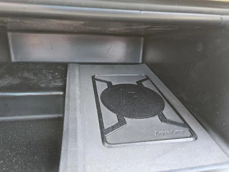 Slide: The Image of Storage compartment in a 2025 Godfrey Sweetwater 2286 QS boat. - 5