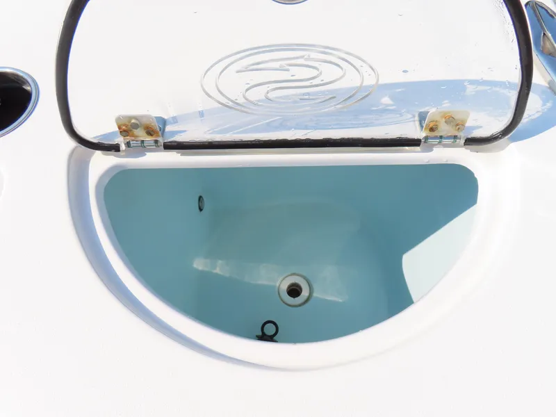 Slide: The Image of Open livewell on 2021 Sportsman Open 282 Center Console boat. - 45