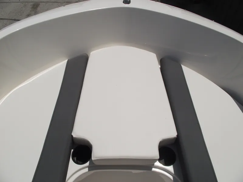 Slide: The Image of 2025 Bayliner Element E16 boat interior, featuring sleek seating and modern design. - 8