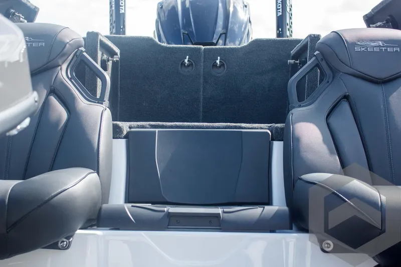 Slide: The Image of 2025 Skeeter ZXR 20 boat interior with sleek seating and modern design. - 30