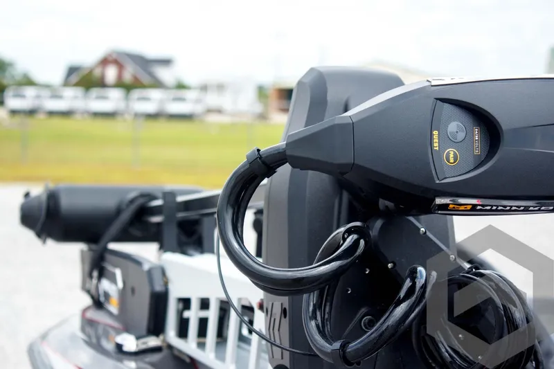 Slide: The Image of 2025 Skeeter ZXR 21 boat motor close-up, showcasing advanced design and technology. - 19