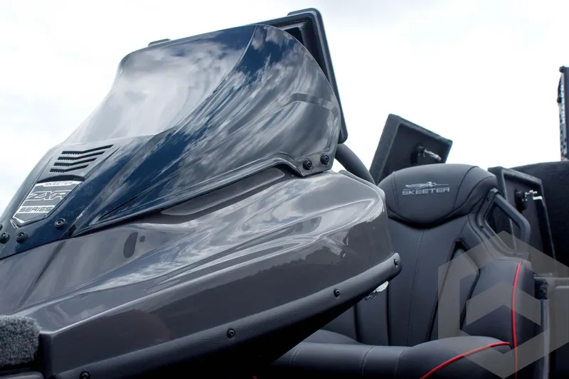 Slide: The Image of 2025 Skeeter ZXR 21 boat interior with sleek design and modern seating. - 29