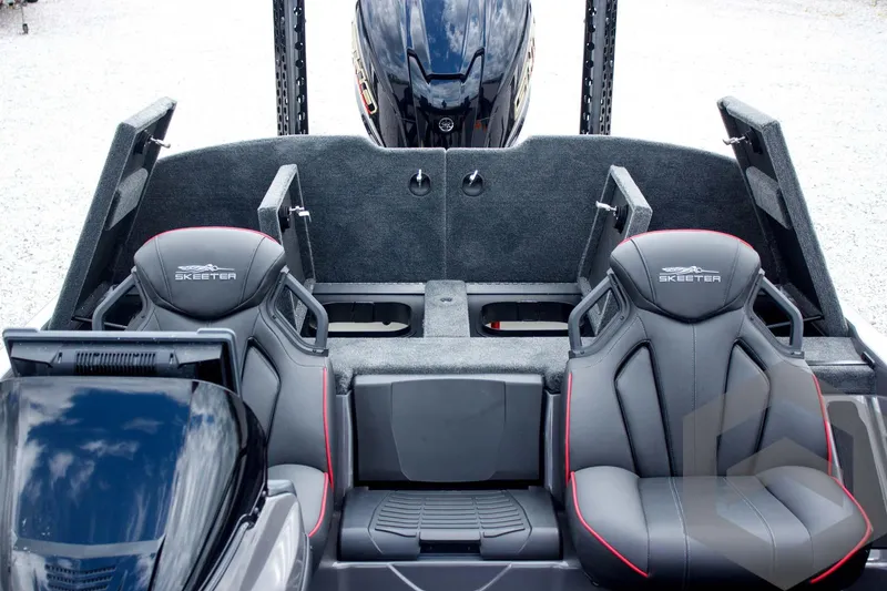 Slide: The Image of 2025 Skeeter ZXR 21 boat interior with sleek seating and modern design. - 39