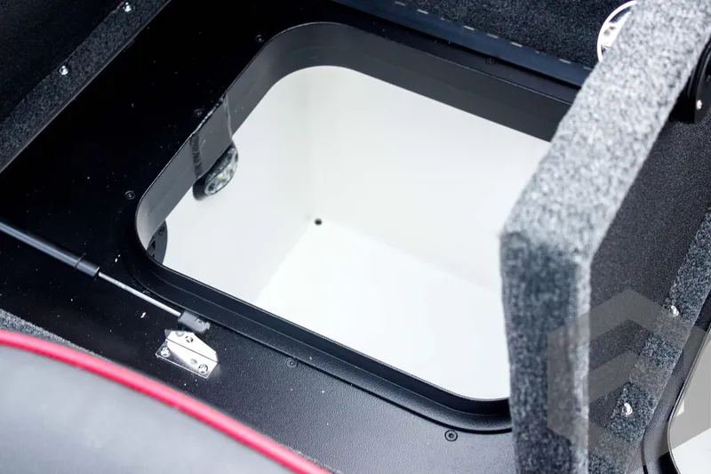 Slide: The Image of Storage compartment of 2025 Skeeter ZXR 21 boat, featuring a sleek, modern design. - 42