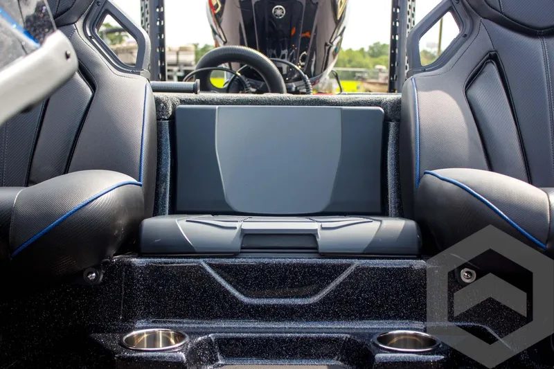 Slide: The Image of 2025 Skeeter FXR 21 Limited boat interior with sleek seating and modern design. - 33