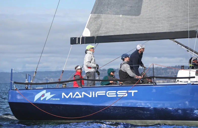 Slide: The Image of Sailing crew on 2016 Offshore Racing Van Munster Boats Fred Barrett 35, named "Manifest." - 6