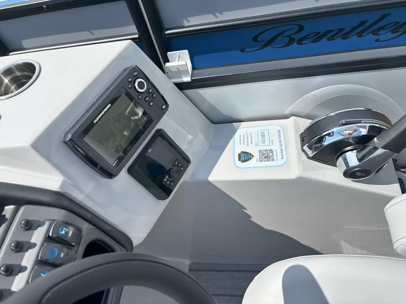Slide: The Image of Control panel of 2025 Bentley Pontoons Legacy 223 Cruise XL with navigation system. - 5