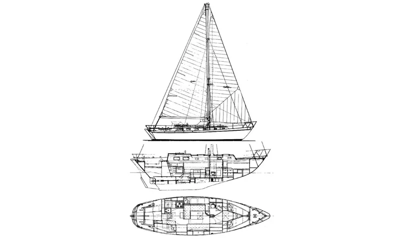 Slide: The Image of Yanmar engine gauge displaying 2503 hours on a 1983 Durbeck 38. - 18