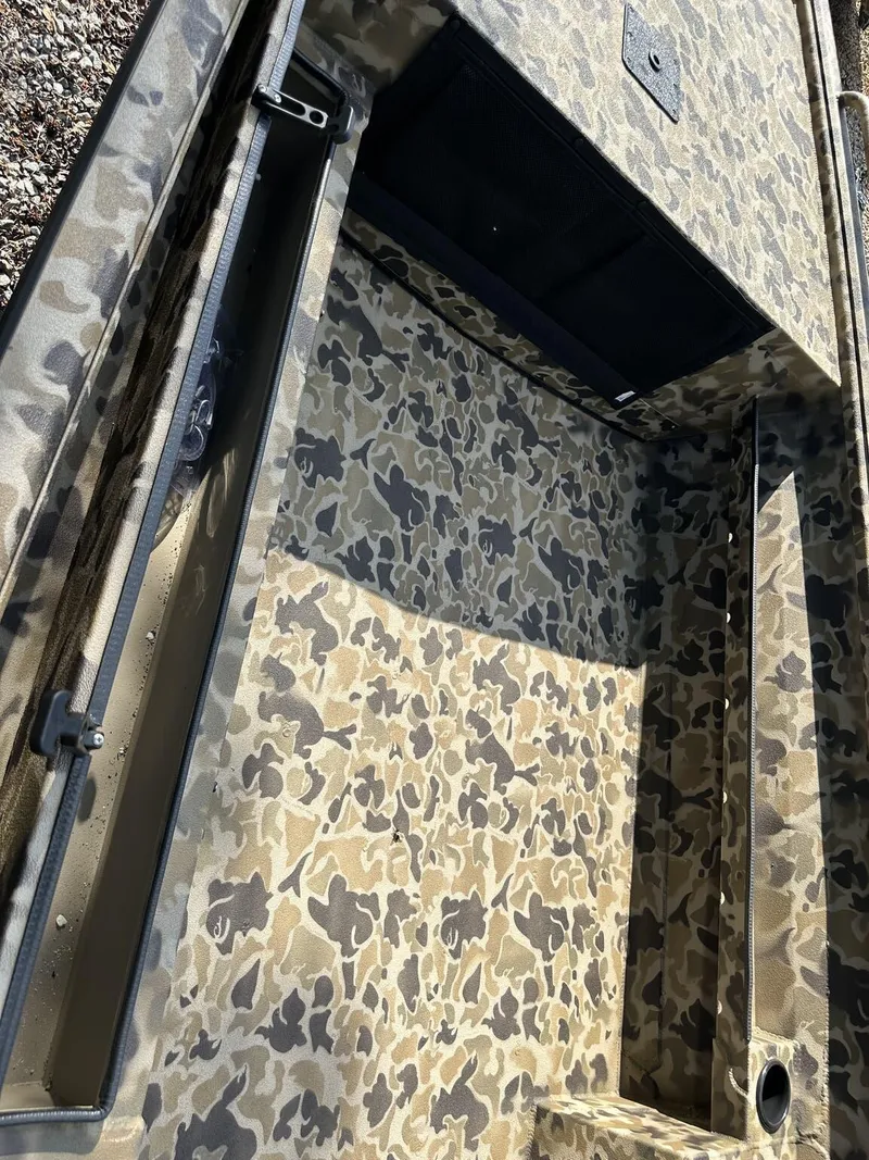 Slide: The Image of Camouflage interior of 2025 Excel Viper F4 1751 boat, showcasing detailed design. - 6