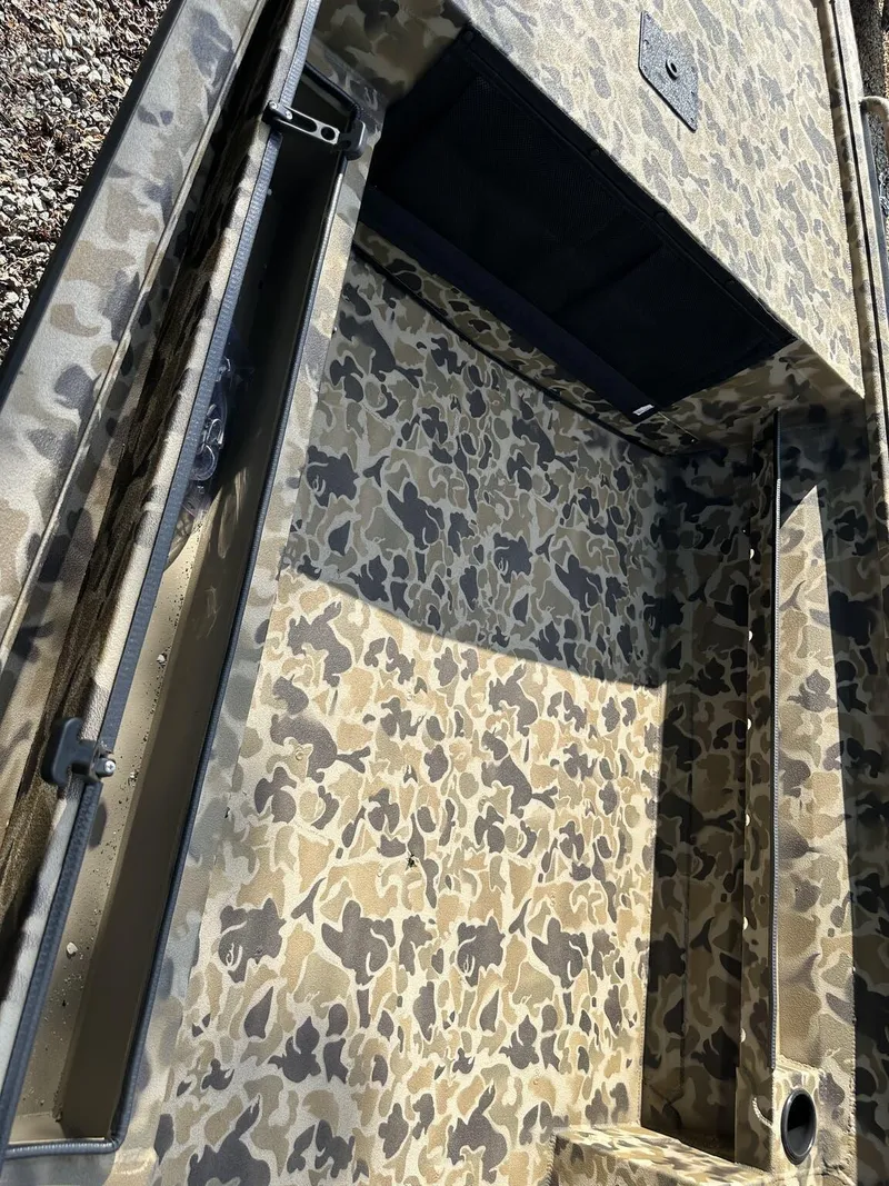 Slide: The Image of Camouflage interior of 2025 Excel Viper F4 1751 boat, showcasing detailed design. - 7