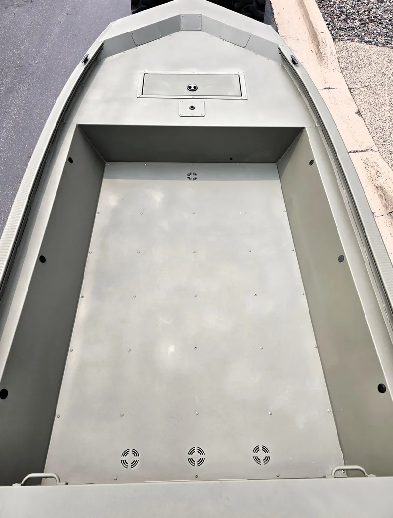 Slide: The Image of 2025 Tracker Grizzly 1648 Jon boat interior, spacious and durable design. - 3