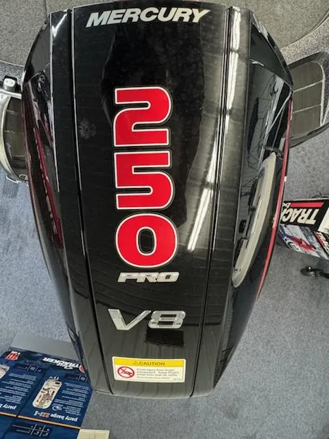Slide: The Image of Mercury 250 Pro V8 engine on 2024 Nitro Z20 Pro boat. - 3