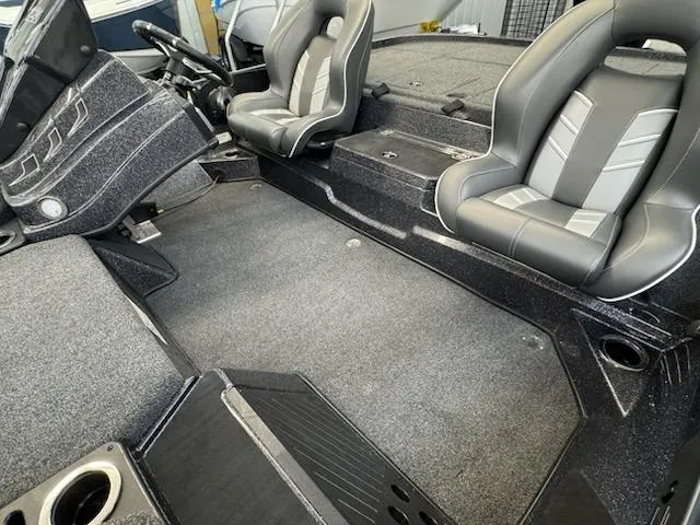 Slide: The Image of 2024 Nitro Z20 Pro boat interior with sleek seating and spacious deck layout. - 5