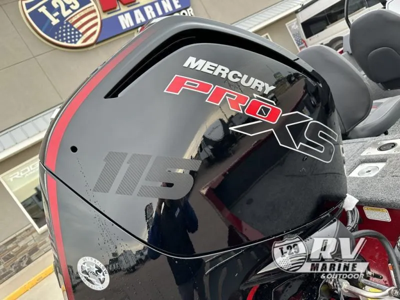 Slide: The Image of 2025 Tracker Pro Guide V-175 WT with Mercury Pro XS 115 engine at RV Marine store. - 10